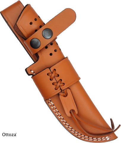 Ottoza Handmade Leather Knife Sheath SIDE DRAW Knife Sheath No:334