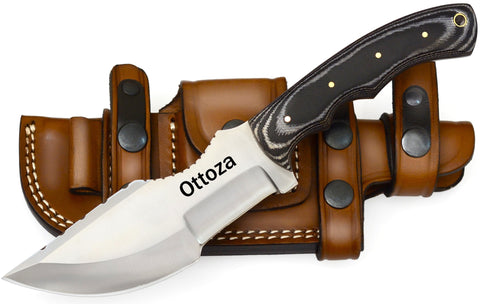 Ottoza Handmade D2 Steel Tracker Knife and Micarta Handle No:373