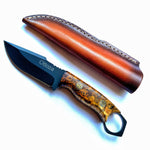 Ottoza Handmade Small Bushcraft / Hunting Knife & Gum Wood Handle No:362