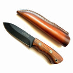 Ottoza Handmade Small Bushcraft / Hunting Knife & Walnut Wood Handle No:370