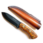 Ottoza Handmade Small Bushcraft / Hunting Knife & Gum Wood Handle No:367