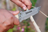 Ottoza Handmade 1095 Carbon Steel Hunting Knife & Bone Handle No:380