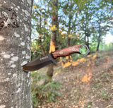 Ottoza Handmade Small Bushcraft / Hunting Knife & Walnut Wood Handle No:365