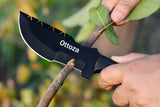 Ottoza Handmade 1095 Carbon Steel Tracker Knife with Micarta Handle No:253