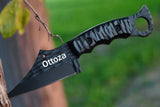 Ottoza Handmade 1095 Carbon Steel Hunting Knife & Micarta Handle No:383
