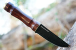 Ottoza Handmade 1095 Carbon Steel Puukko Knife & Wood Handle No:335