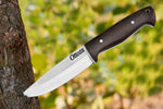 Ottoza 1095 High Carbon Steel Bushcraft Knife & Wenge Wood Handle No:392