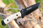 Ottoza Handmade 1095 Carbon Steel Hunting Knife & Bone Handle No:379