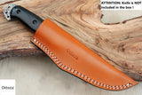 Ottoza Handmade Leather Knife Sheath SIDE DRAW Knife Sheath No:46