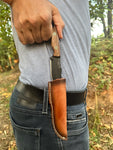 Ottoza Handmade Small Bushcraft / Hunting Knife & Walnut Wood Handle No:365