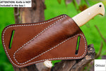 Ottoza CROSS DRAW Leather Knife Sheath RIGHT Hand Knife Sheath No:330