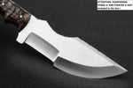 Ottoza Handmade D2 Steel Tracker Knife and Ram Horn Handle No:376
