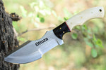 Ottoza Handmade D2 Steel Tracker Knife Bone-Cow Horn Handle No:372