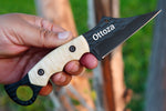 Ottoza Handmade 1095 Carbon Steel Hunting Knife & Micarta Handle No:385