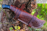 Ottoza Handmade D2 Steel Tracker Knife with Cow Horn & Olive Wood Handle No:204