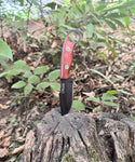 Ottoza Handmade Small Bushcraft / Hunting Knife & Padouk Wood Handle No:363