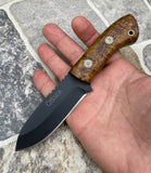 Ottoza Handmade Small Bushcraft / Hunting Knife & Gum Wood Handle No:367