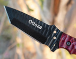 Ottoza Handmade 1095 Carbon Steel Hunting Knife & Micarta Handle No:381