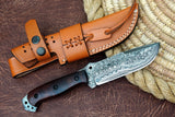 Ottoza Handmade Damascus Hunting Knife & Wood Handle No:326