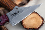 Ottoza Handmade 1095 Carbon Steel Hunting Knife & Micarta Handle No:388