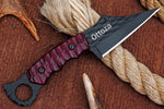 Ottoza Handmade 1095 Carbon Steel Hunting Knife & Micarta Handle No:387