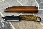Ottoza Handmade Small Bushcraft / Hunting Knife & Gum Wood Handle No:362