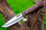Ottoza 1095 High Carbon Steel Bushcraft Knife & Walnut Wood Handle No:406
