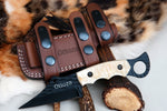 Ottoza Handmade 1095 Carbon Steel Hunting Knife & Micarta Handle No:385
