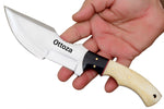 Ottoza Handmade D2 Steel Tracker Knife Bone-Cow Horn Handle No:372