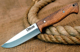 Ottoza 1095 High Carbon Steel Bushcraft Knife & Musket Wood Handle No:393