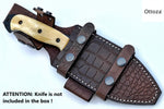 Ottoza Leather Knife Sheath RIGHT & LEFT Hand - HORIZONTAL & VERTICAL Carry - DUAL No:332