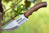 Ottoza Handmade D2 Steel Tracker Knife with Wood Handle No:116