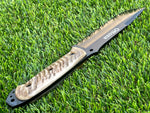 Ottoza Handmade 1095 Carbon Steel Hunting Knife & Ram Horn Handle No:356