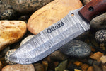 Ottoza Handmade Damascus Hunting  Knife & Wood Handle No:407