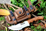 Ottoza Handmade D2 Steel Tracker Knife with Olive Wood Handle No:145